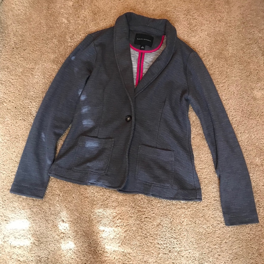 Banana Republic Gray Sweater Jacket